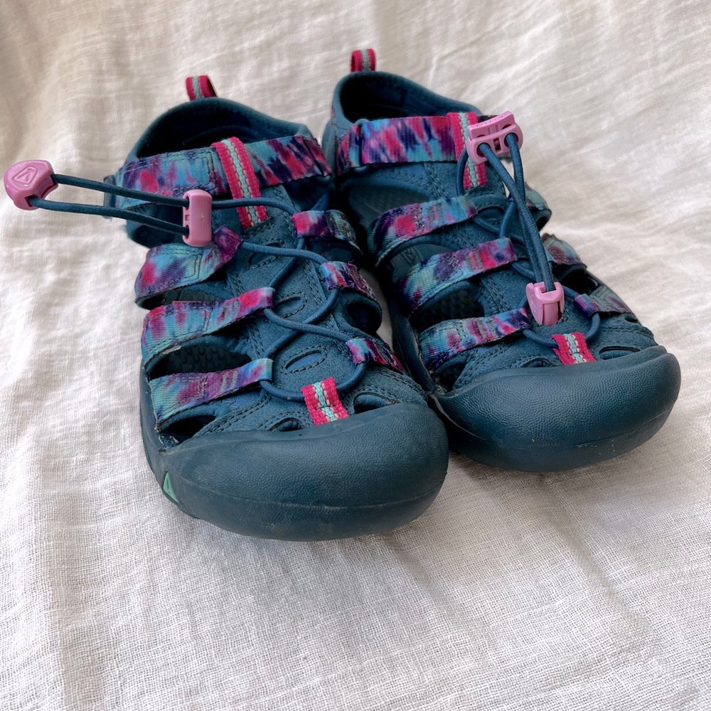 Keen Kids Teal Blue and Pink Sport Sandals
